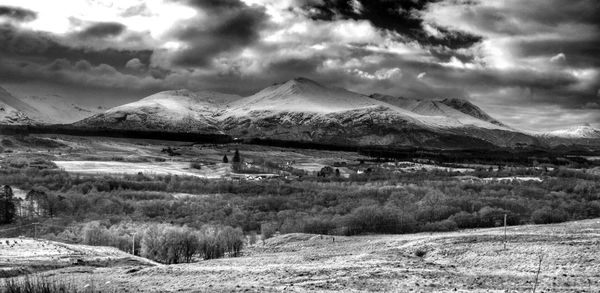 Scenic view of landscape against sky