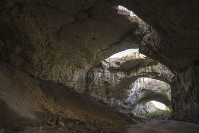 Devetashka cave triple hole in bulgaria