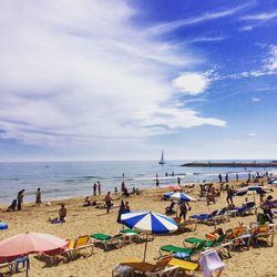 Group of people on beach