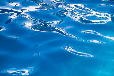 Aerial view of blue sea