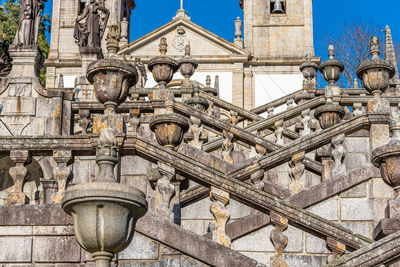 Low angle view of bell tower of building