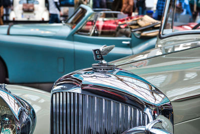 Close-up of vintage car