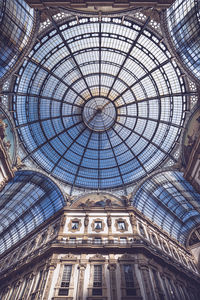 Low angle view of ceiling of building