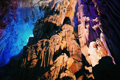 Stalactites and stalagmites in cave