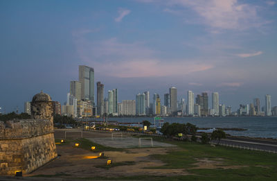 Skyline of bocagrande, cartagena, bolivar, colombia