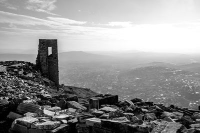 Scenic view of castle against sky