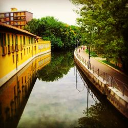 Footbridge over canal