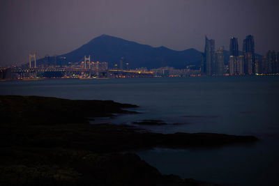 Busan cityscape at night