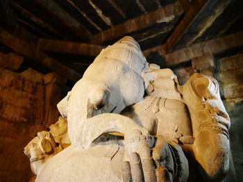 Low angle view of statue in museum