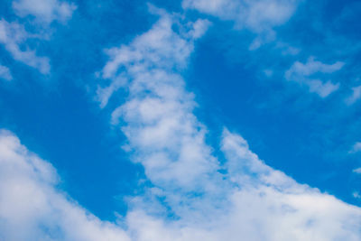 Low angle view of clouds in sky