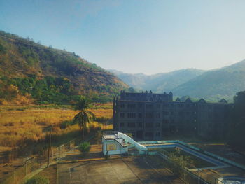 View of mountain range