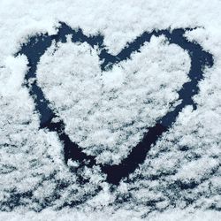 Full frame shot of snow on field