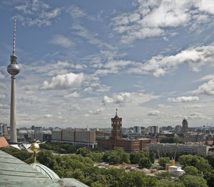 Large panoramic view of berlin, germany