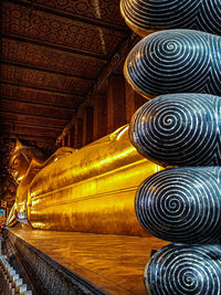 View of buddha statue in temple