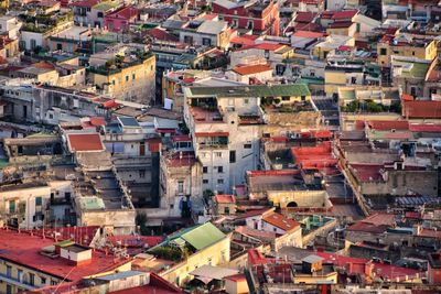 High angle view of townscape