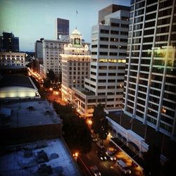 City street at night