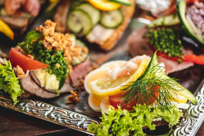 Close-up of food in plate