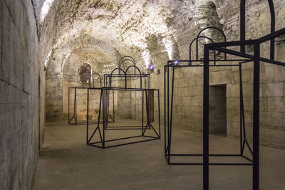 Underground of diocletian palace in split