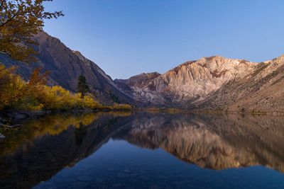 Reflection of mountain in lake