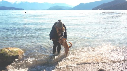 Full length of man on beach