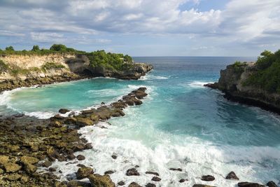 Scenic view of sea against sky