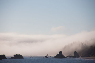 Scenic view of sea against sky