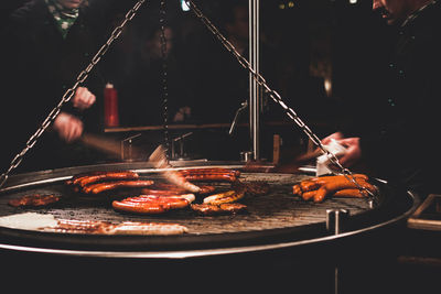 Close-up of preparing food