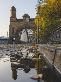 Arch bridge over canal