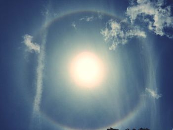 Low angle view of cloudy sky