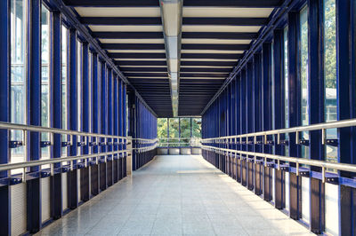 Empty hallway of building