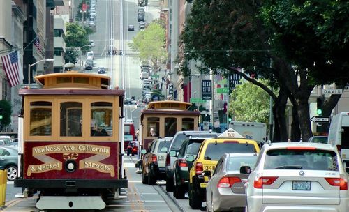 Traffic on city street