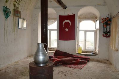 Interior of abandoned house