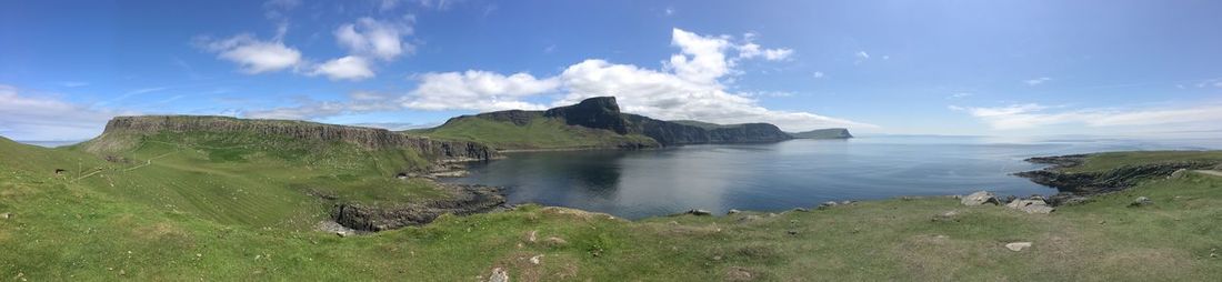 Panoramic view of sea against sky