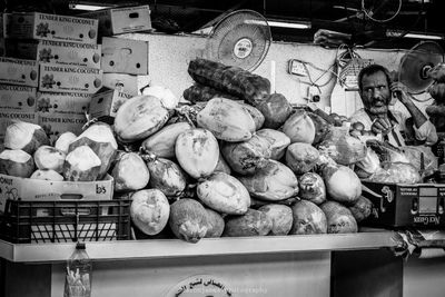 Close-up of vegetables for sale in market