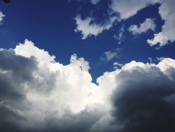 Low angle view of cloudy sky