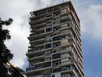 Low angle view of building against sky