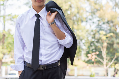 Full length of a man standing outdoors