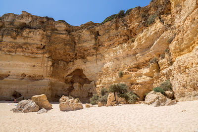 Rock formations in a desert