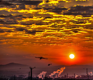 Scenic view of sky at night