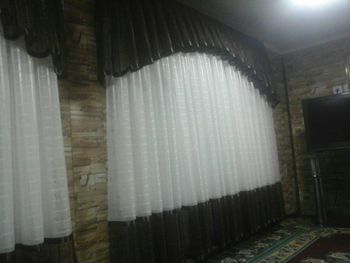View of wooden wall at home