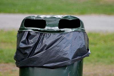 Angry trashcan