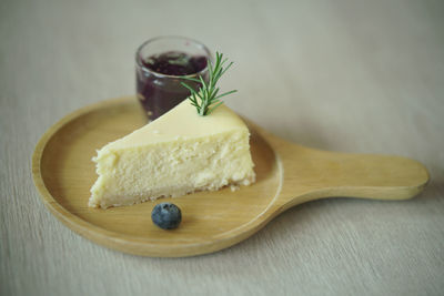 Close-up of food on table