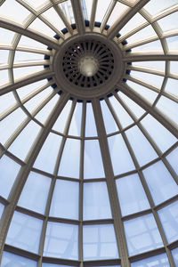 Low angle view of ceiling of building