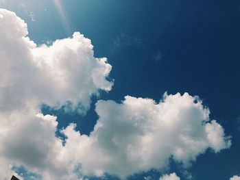 Low angle view of clouds in sky