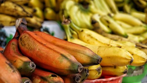 Close-up of fruits for sale in market