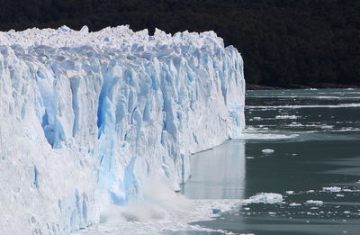 Scenic view of frozen sea