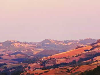 Scenic view of mountains