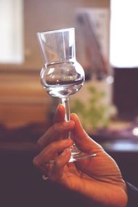 Close-up of wine glass