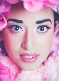 Close-up portrait of young woman