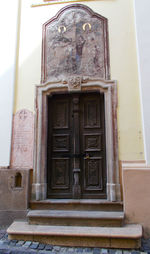 Close-up low angle view of built structure